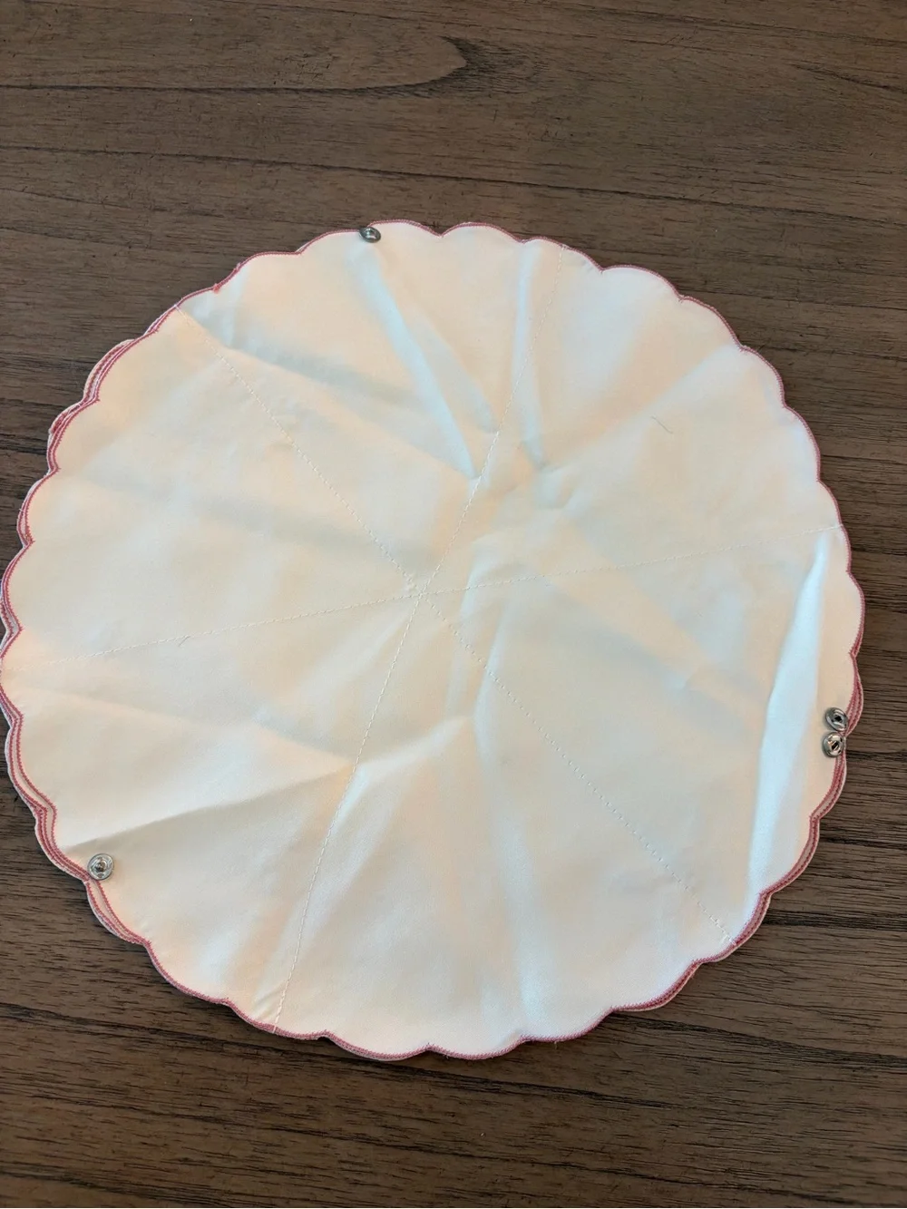 Holiday Cream Embroidered Dinner Roll Holder - Festive Christmas Designs